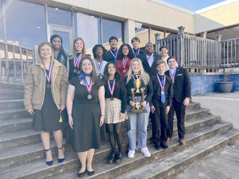 The Elbert County Comprehensive High School Literary team won a back-to-back region championship during the Region 8A-D1 Literary Meet at ECCHS Feb. 18.