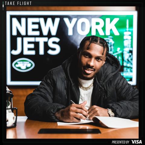 Former Elbert County Blue Devil, Georgia Bulldog and now Kansas City Chief Mecole Hardman signed a one-year contract with the New York Jets March 23. (Photo courtesy of the New York Jets)