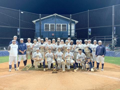 The Elbert County Blue Devils baseball team won the Region 8A Division 1 championship April 17 after sweeping a three game series against Commerce.