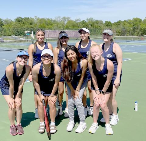 Pictured prior to the Lady Devils’ match against Darlington are (front row, L-R) Gracie Kidd, Katie Nguyen, Lizett Nava and Jude Sanders and (back row, L-R) Myla Warwick, Audrey Poon, Emily Poon and Dessie Lee Santiago. The Elbert County Lady Devils fell 3-0 in the first round of the GHSA state playoffs to Darlington from Rome. The Lady Devils finished the regular season with a 5-4 overall record and a 3-2 record in Region 8A Division 1. 