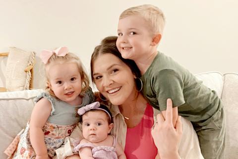 Katie Higginbotham York will celebrate Mother’s Day surrounded by her three special gifts – Lincoln, Landry and recent addition, Laremie. 