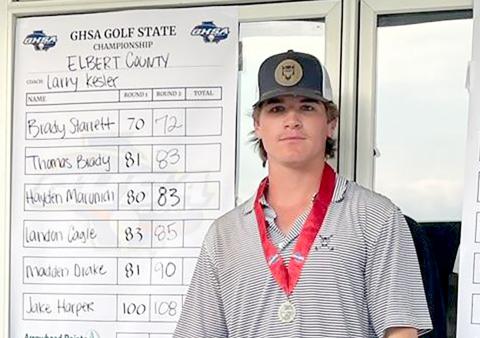 Senior Brady Starrett finished the tournament in second place in individual standings. The tournament was the first state championship event ever hosted in Elbert County.