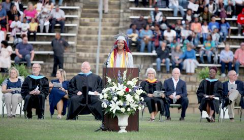 Graduating senior and Elbert County Comprehensive High School Class of 2023 Class President Jamia Allen will attend Ivy League University of Pennsylvania in the fall. (Photo by Scoggins)