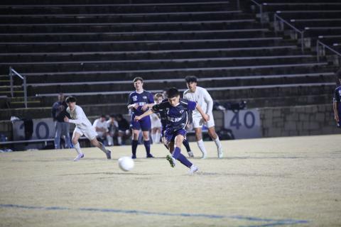 Freshman Pablo Medellin was named Region 8 offensive player of the year in soccer. (File photo by Wells)