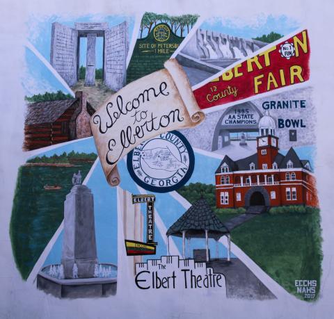 Elberton Welcome Sign