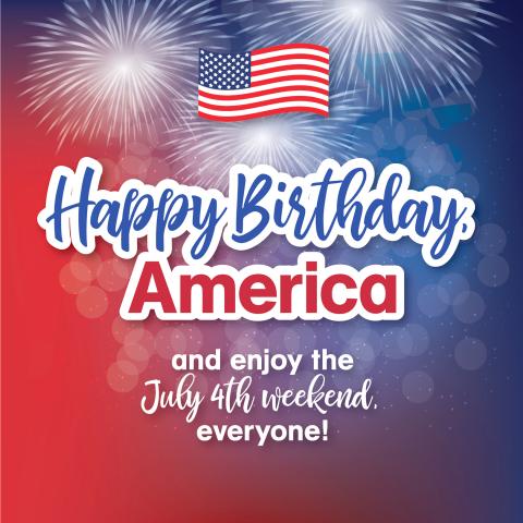 Happy Birthday America Graphic