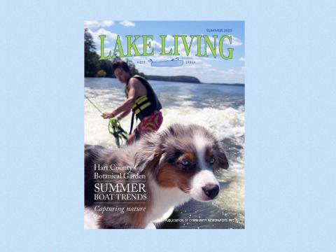 Summer 2023 Edition of Lake Living Magazine Cover