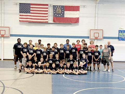 The Elbert County Mat Devils hosted their annual youth wrestling camp in the gym at the former Falling Creek Elementary School July 24 to July 26. The camp was taught by the Elbert County wrestling staff and helped teach wrestlers of varying experience levels the fundamentals of wrestling.