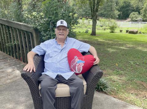 Lewis “Bull” Bailey is back home in Elberton after a month-long hospital stay and a miraculous heart transplant story. (Photo by Hall)