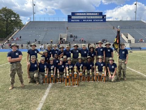The Elbert County Raiders  mixed team and female team brought home a first and second place finish, respectively, from the Classic City Raider Competition Sept. 30. (Photos by Scott Harpold)