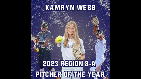 Kamryn Webb was named the Region 8A Division 1 Pitcher of the Year Oct. 30. In addition to Webb’s honor, eight Lady Devils were named to the all-region team. 