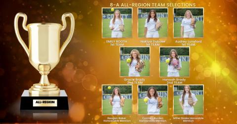 A total of five Lady Devils were named to the Region 8A DIvision 1 All-Region team while three additional Elbert athletes were named honorable mention. The all-region team is voted on by coaches from within the region. 
