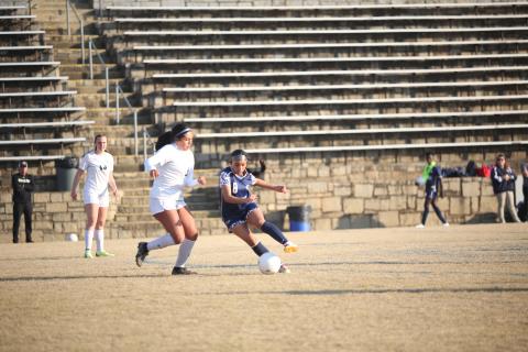 The Devils and Lady Devils soccer teams are scheduled to kick off the new Spring Sports season with a scrimmage against Lincoln County in the Granite Bowl Feb. 2. (File photo by Wells)