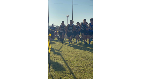 The Elbert County Blue Devils cross country team starts their race at the North Georgia Championships Aug. 24. The Devils finished 10th as a team and were led by Dakota Toole who finished 17th overall. (Photo by Megan Ray)
