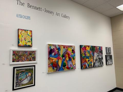The Bennet-Jossey Art Gallery is located inside the media center of Elbert County Comprehensive High School and is open to the public. Visitors must check in with ID in the school’s front office.
