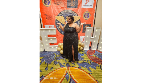 Marquitta Rucker was recently honored in Atlanta by President Joe Biden and Vice President Kamala Harris with the 2024 Presidential Lifetime Achievement Award. (Photo submitted by Marquitta Rucker)