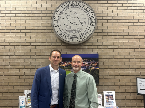 Mayor Daniel Graves with Eavenson