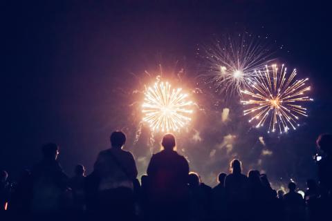 Stock Photo of firework display