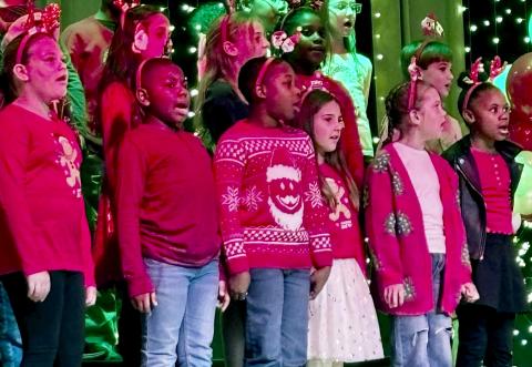 Third graders at Elbert County Elementary School performed during the school's annual Christmas Sing-a-long. 