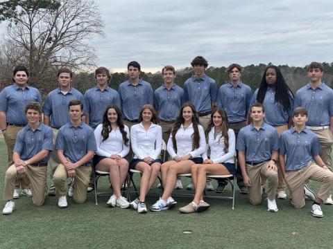 The Elbert County Blue Devils and Lady Devils golf teams. 