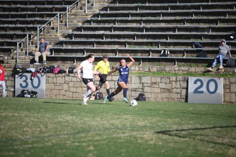 Elbert County's Lady Devils soccer team picked up their second win of the season with a 3-2 shootout win over Franklin County Feb. 24, improving their record to 2-1 on the season. (File photos by Wells)