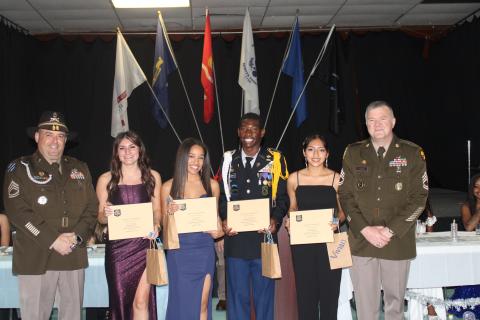 Many JROTC students received awards at the annual mililtary ball held  March 15 at the Elberton Elks Lodge. (Photo by Kennedy Ray)