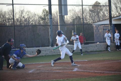 Branson Bonds had a hand in two of Elbert County’s three runs in their loss to Hart County Feb. 28. (File photo by Wells)