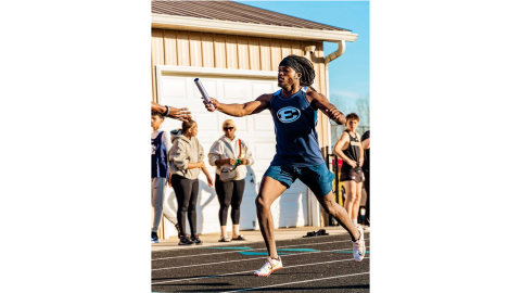 Jacari Barnett and the Elbert County Blue Devils track team finished second overall in the Region 8A Divison 1 Championship meet April 21 through 23. The Lady Devils also came away with a seocnd-place region finish.