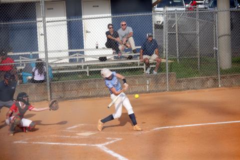 Audrey Lunsford has led the Lady Devils softball team bats as she has gone 11-for-22 to start the season. (File photo by Bo Underwood)