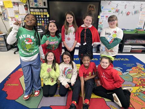 Elbert County School District (ECSD) went off to Christmas break in style as students around the county donned their "Christmas best." Students and teachers at Elbert County Primary School, Elbert County Elementary School, Elbert County Middle School and Elbert County Comprehensive High School dressed up for various themed days as the break drew nearer. ECSD's Christmas break began Dec. 19 and is scheduled to end Jan. 5, 2026. (Photo courtesy of Kathy Wood)
