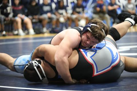 Lincoln Blackmon and Cruz Floyd earned area titles at AAAAAAA area traditionals. (File photos by Bo Underwood and Mark Wells)