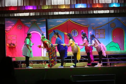 Students at Elbert County Middle School have been working in their connections classes towards a special production of "Suessical Jr." Preparation for the play has involved students from all over the school and a total of 61 students are filling various roles for the musical. (Photo by Bo Underwood)