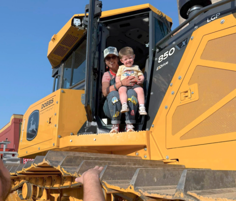The City of Elberton held its first Touch-a-Truck event April 23 on the downtown square. The event featured a square-full of various working vehicles from school buses to well-drilling rigs. (Photos by Beth Yeary)