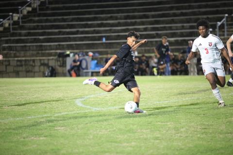 Midfielder Ronny Medellin was an All-Region second-team selection for Elbert County boys' soccer this season. (Photo by Bo Underwood)