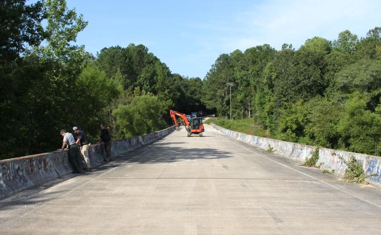 View of dumping ground on Harley Rucker Road at Banana Bridge