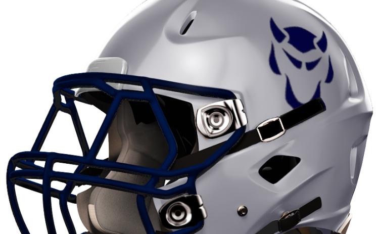 Elbert County Blue Devils Football Helmet
