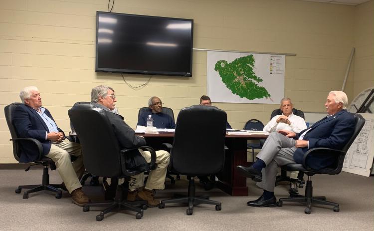 Senator Lee Anderson talks with the Elbert County BOC at their regular monthly work session on Dec. 5.
