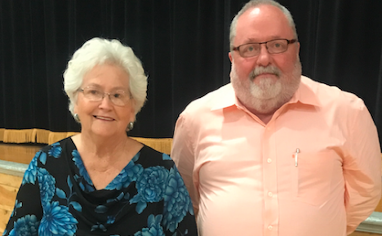 Former Bowman Mayors Betty Jo Maxwell and Mark Berryman