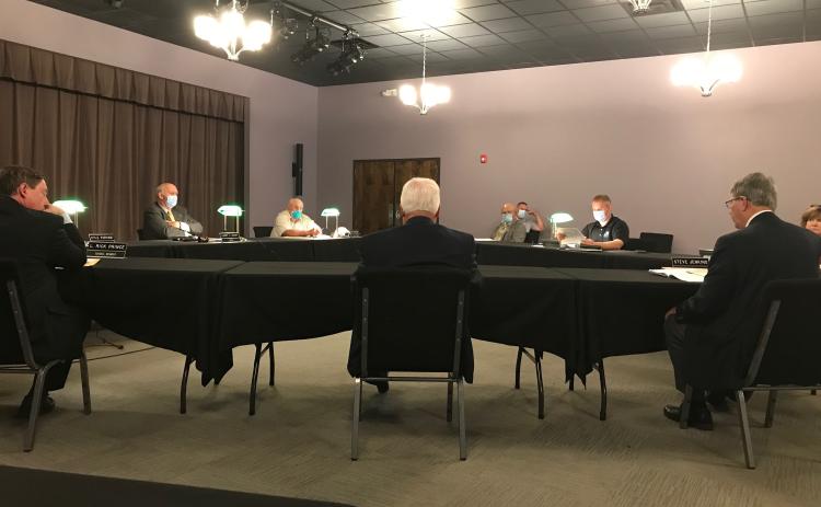 Moving its July meeting away from the Fourth of July Holiday, the Elberton City Council met in the Elberton Arts Center on Thursday, July 9. (Photo by Jones)