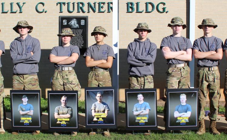 Elbert County Raider Seniors include (L-R) Gabriel Pless, Justin Bastyr, Corbin Brown, Haylee Marunich, Marilyn Flores, Grady Thomas, Jordan Teasley, Jake Tiller, Thomas Vaughn and D.J. Veal.