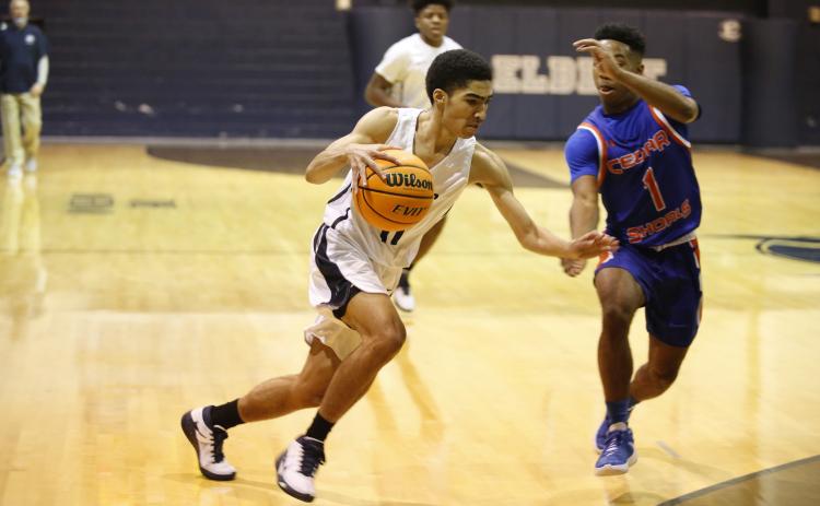 Jaden Brown scored 11 points against Cedar Shoals in the Inferno Friday night. (Photo by Scoggins)