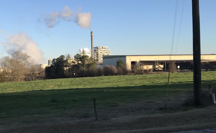 Elberton is currently getting paid to “treat” wastewater coming from this incinerator plant in Madison County. The plant is seeking a permit to allow them to release wastewater into a tributary that empties into Broad River. (Photo by Jones)