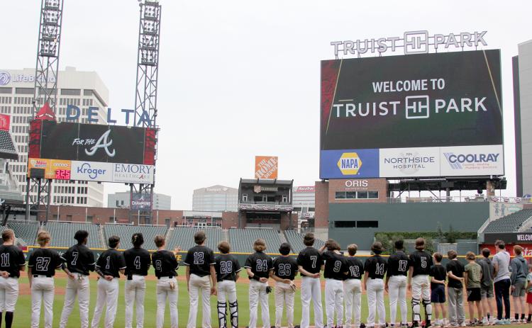 The Elbert County Diamond Devils defeated Banks County High School Friday, April 15 to claim the Region 8AA region championship. The following day, the Devils traveled to Atlanta to play a game at Truist Park, home of the 2021 World Series Champion Atlanta Braves. (Photo by Scoggins)