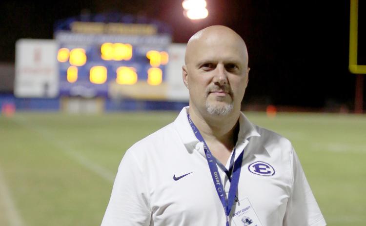Elbert County Comprehensive High School Class of 1991 alum Doug Albanese created a program and website to track statistics of football games in real-time on the sidelines, or in the stands. (Photo by Scoggins)