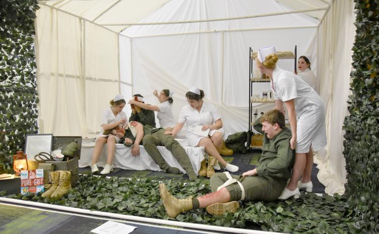 The Elbert County Comprehensive High School Beta Club brought home first place in the state for the Living Literature competition during the Georgia State Beta Club Convention in Savannah Jan. 25 through Jan. 27. The club won for portraying a scene from the book “Pure Grit” and will compete nationally in June.