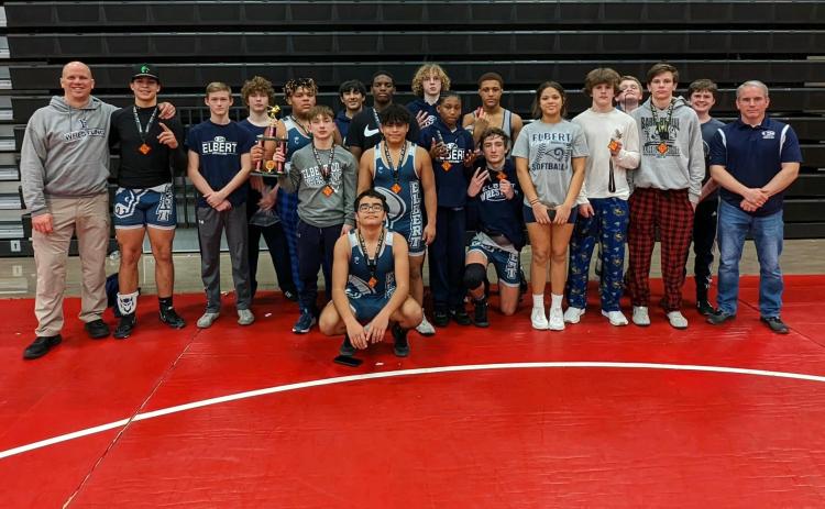The Elbert County Middle School Mat Rams finished fourth as a team during the Peach State Wrestling League Traditional Tournament Jan. 27.