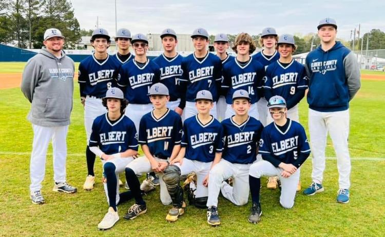 The Elbert County Middle School Rams baseball team