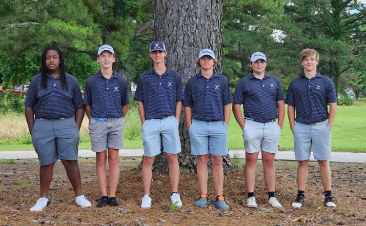 Devils (L-R) Caleb Burton, Madden Drake, Landon Cagle, Hayden Marunich, Walker Layne and Kale Kurtz finished fifth at the GHSA Class A Division 1 State Championship May 20 and May 21 in Statesboro.