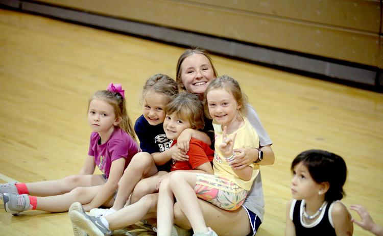 The Elbert County Lady Devil cheerleaders hosted their annual youth cheer camp June 17 through June 19. (Photo by Wells)