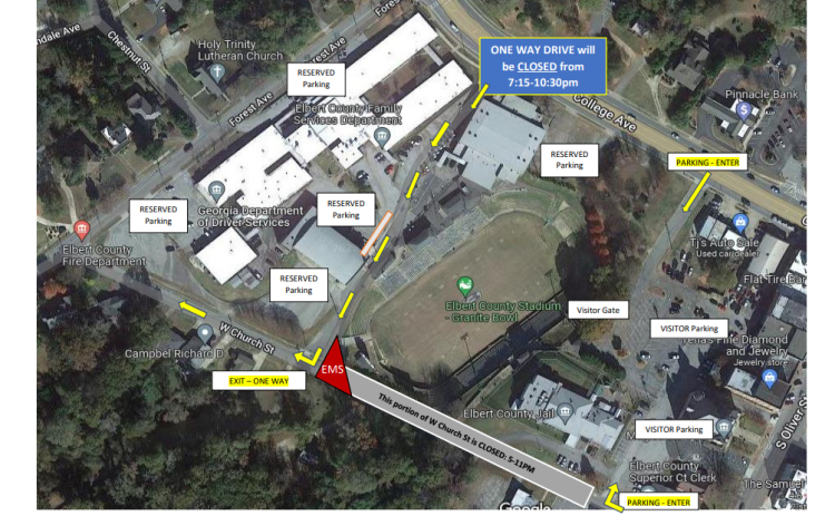 New Game Day Parking Map